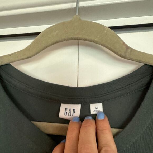 Gap twist front green tencel dress size M - Picture 5 of 10